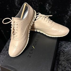 Cole Haan women Tan Oxford ZEROGRAND Shoes